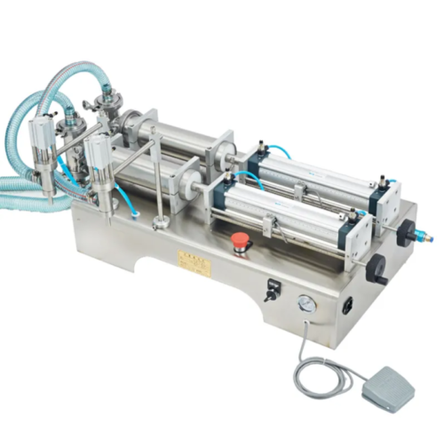100-1000ml Semi-automatic Double Nozzles Liquid Filling Machine
