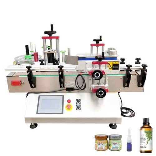 Automatic Labeling Machine With Printer For Round Pet Bottle